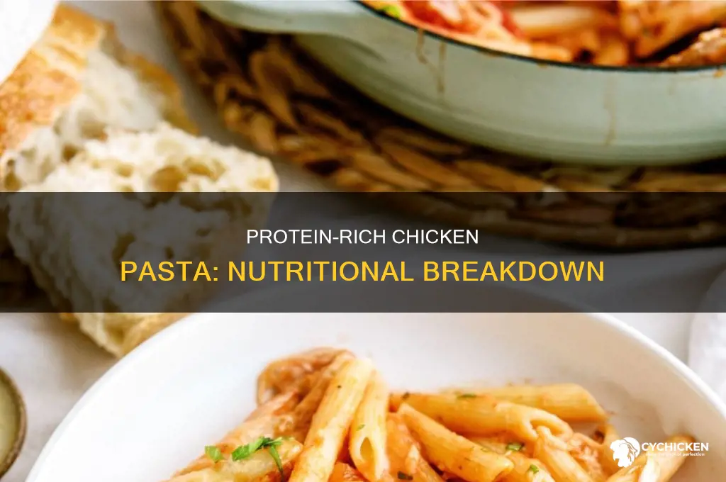 how many grams of protein in chicken pasta