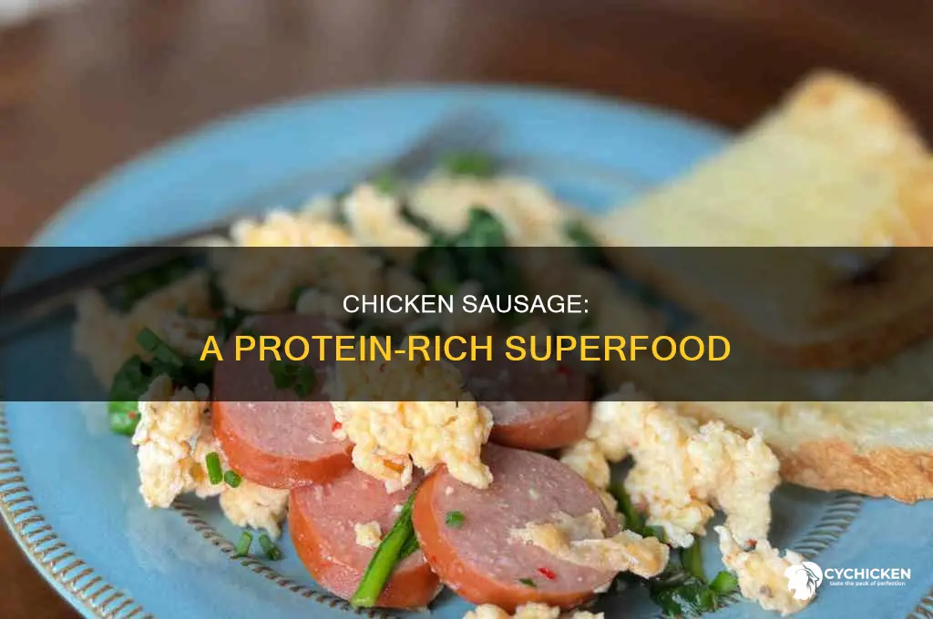 how many grams of protein in chicken sausage