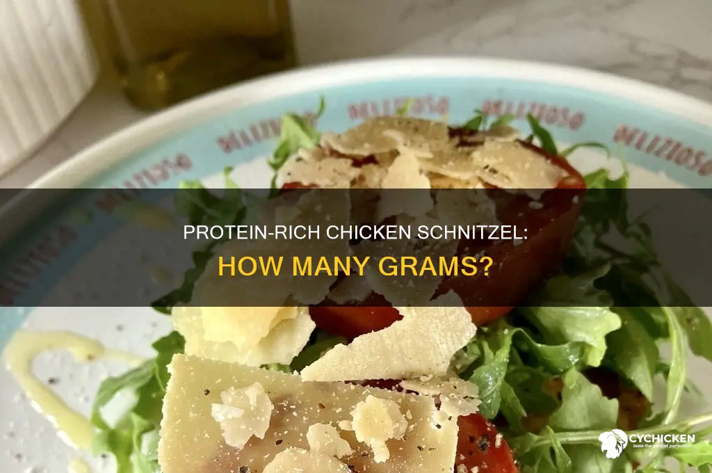 how many grams of protein in chicken schnitzel