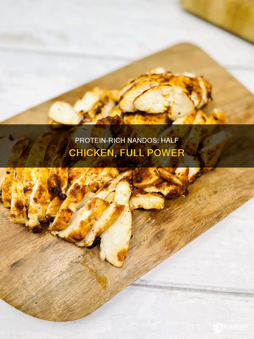 how many grams of protein in nandos half chicken