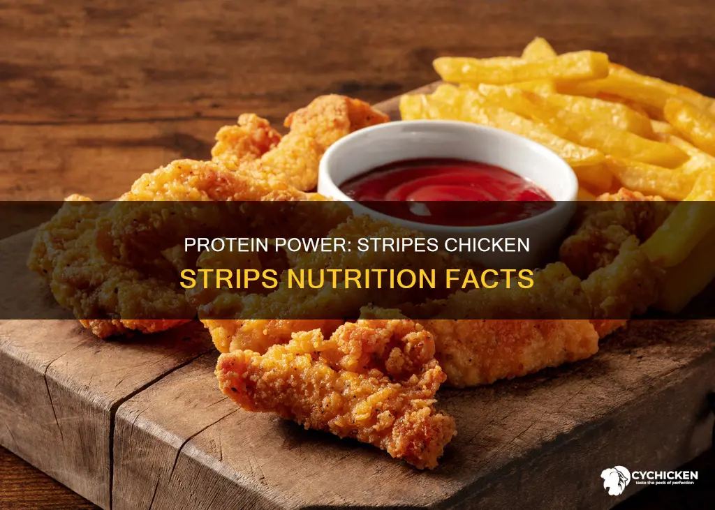 how many grams of protein is in stripe