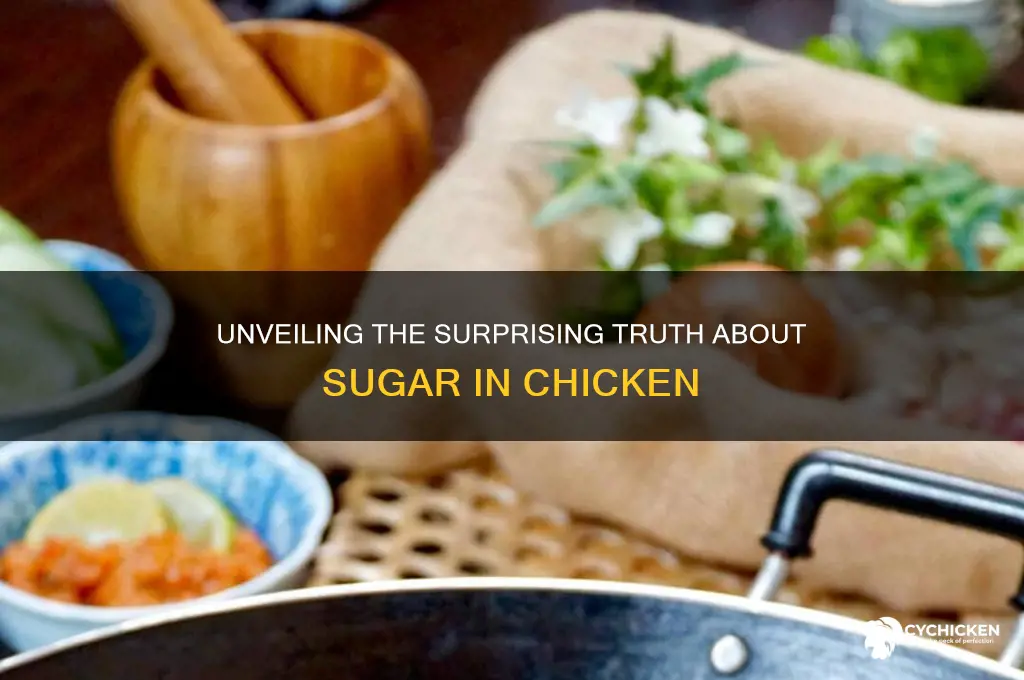 how many grams of sugar in chicken