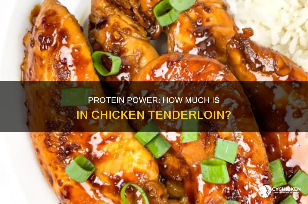 how many grams protein in chicken tenderloin