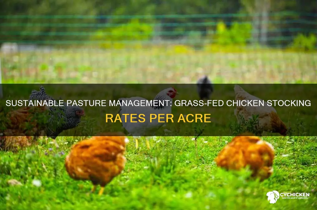how many grass fed chicken per acre