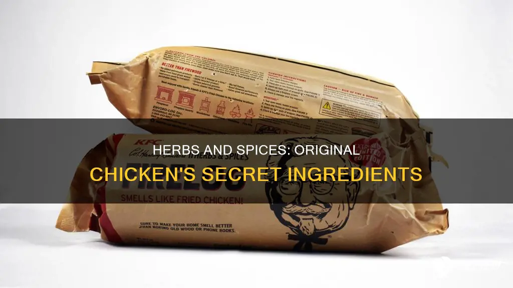 how many herbs and spices are in the original chicken