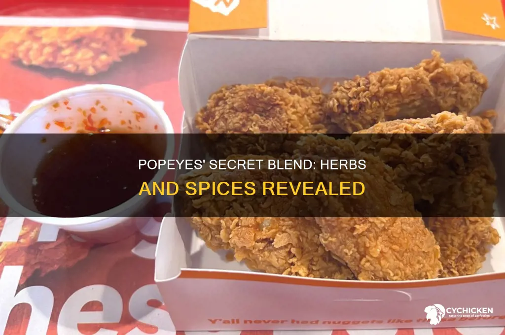 how many herbs and spices in popeyes chicken
