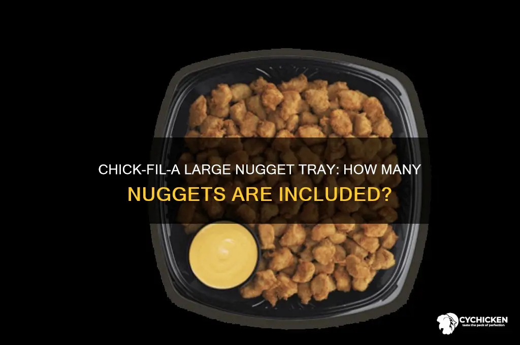 how many in a chick fila large nugget tray