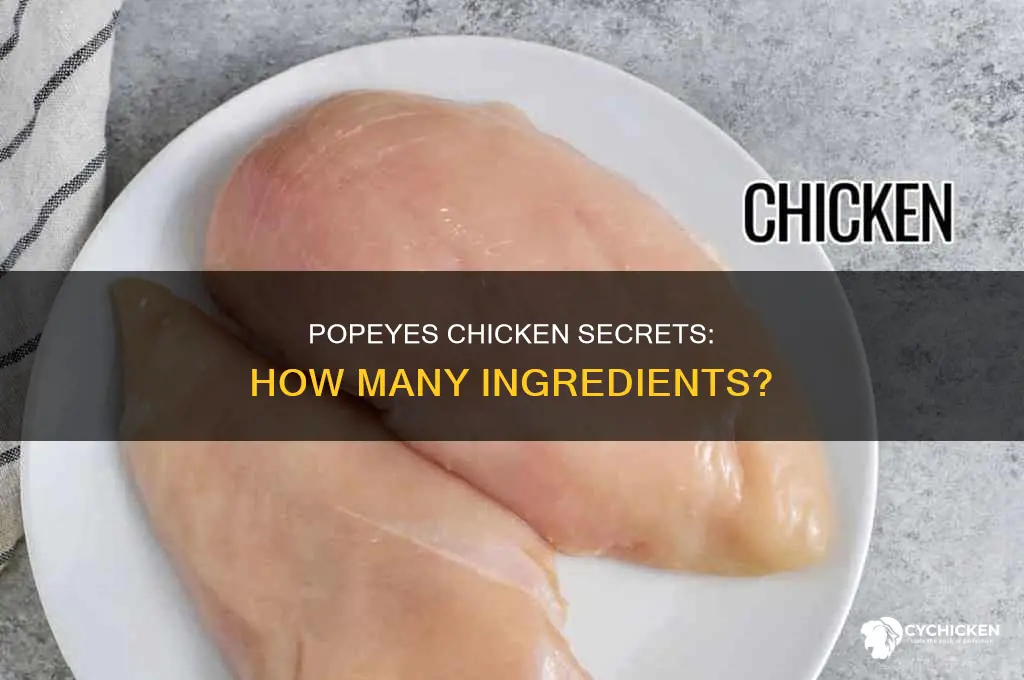 how many ingredients are in the popeyes chicken