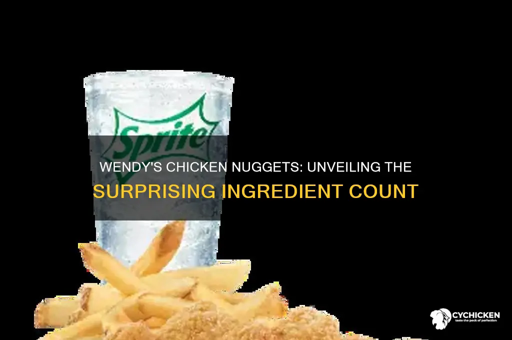 how many ingredients are in wendy