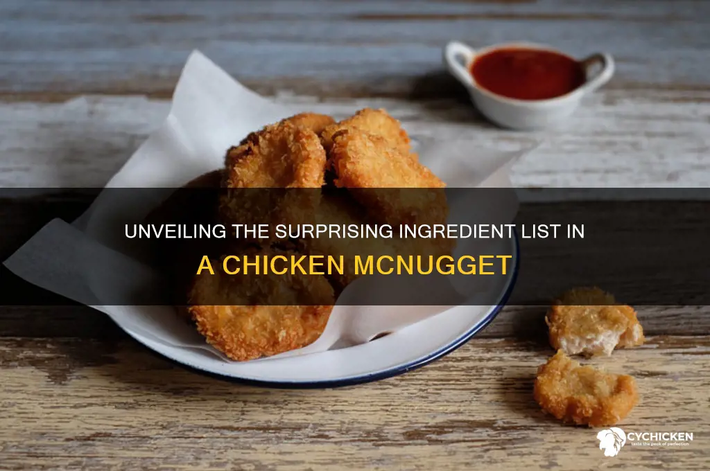 how many ingredients in a chicken mcnugget