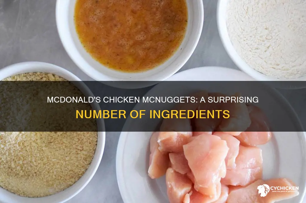 how many ingredients in mcdonald