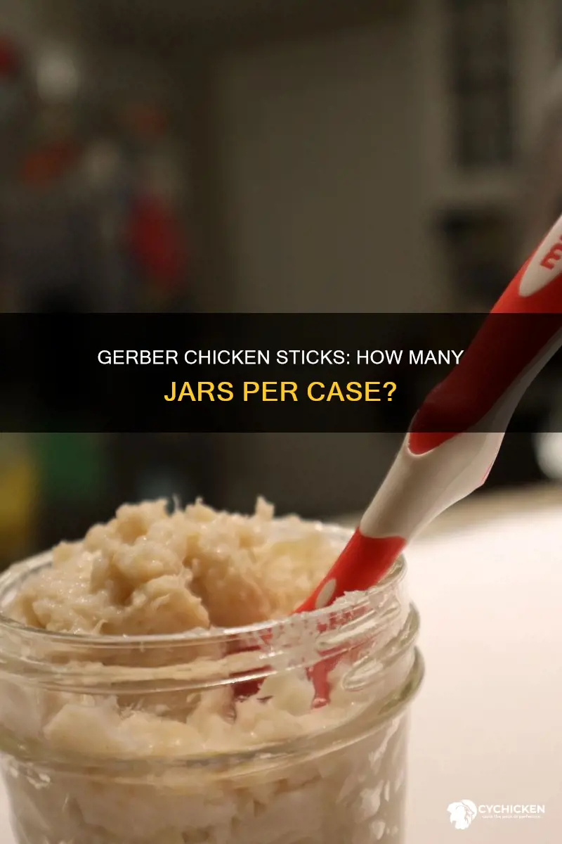 how many jars in a case of gerber chicken sticks