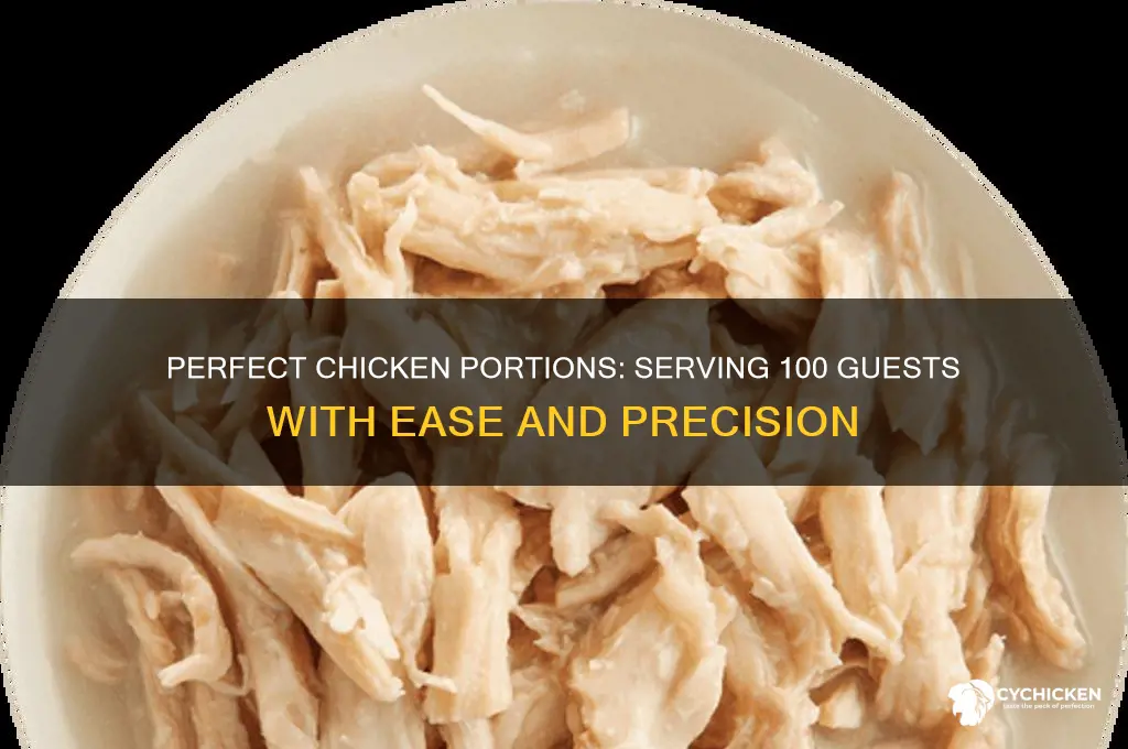 how many kg chicken for 100 person