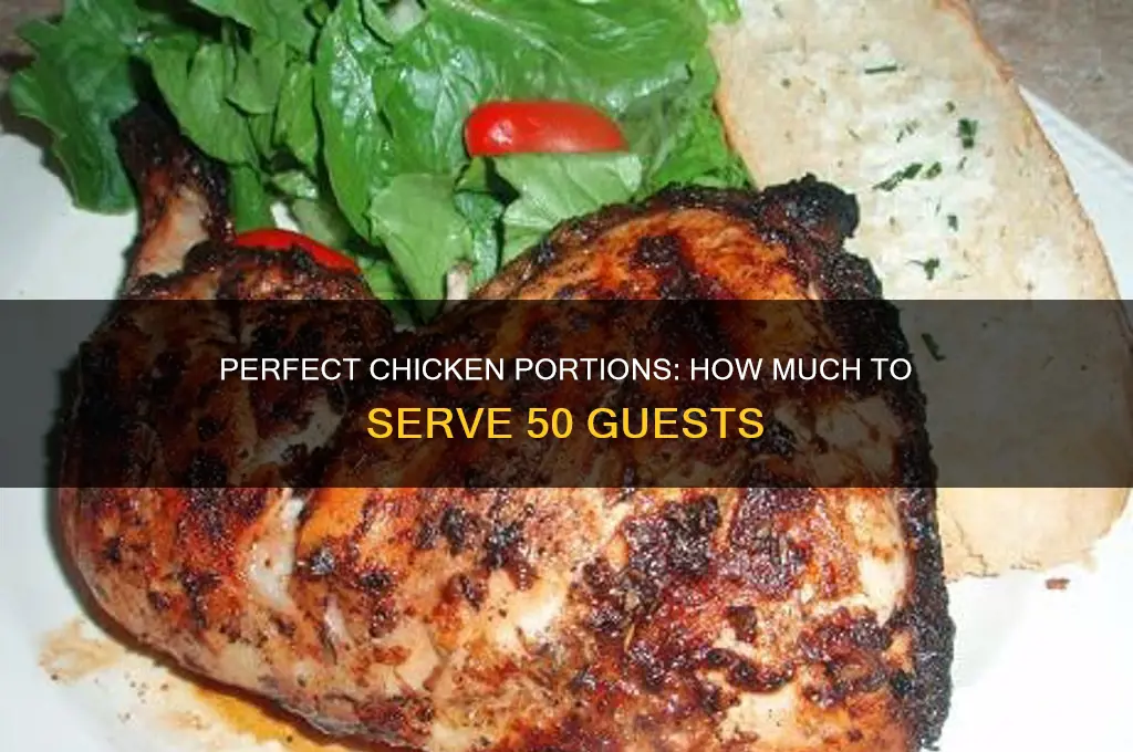 how many kg chicken for 50 person