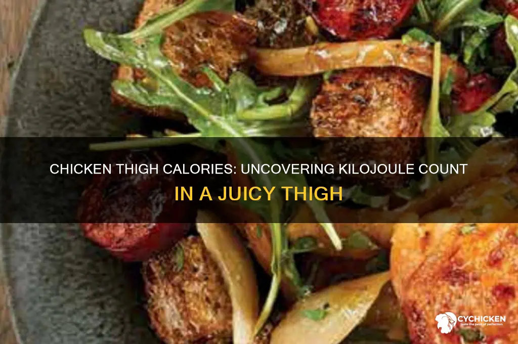 how many kilojoules in a chicken thigh