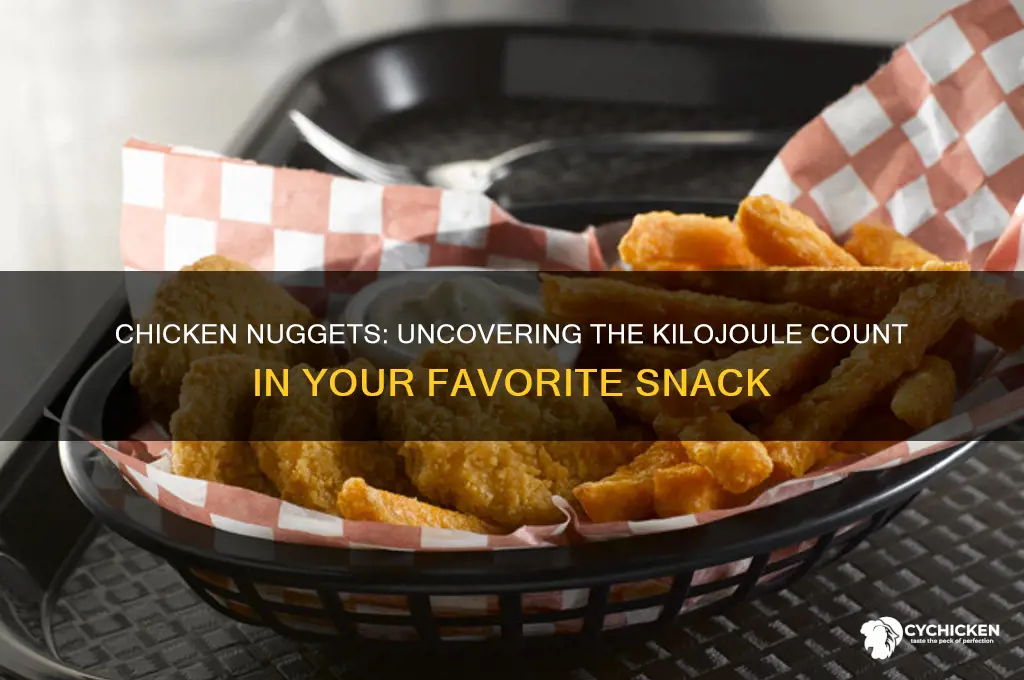 how many kilojoules in chicken nuggets