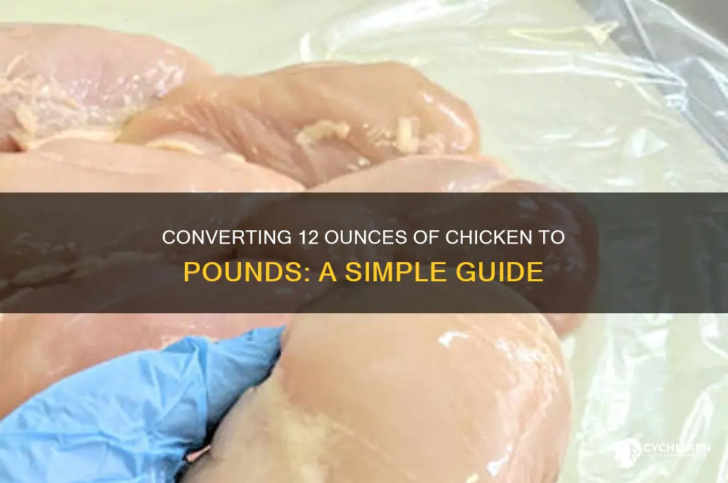 how many lbs is 12 oz chicken