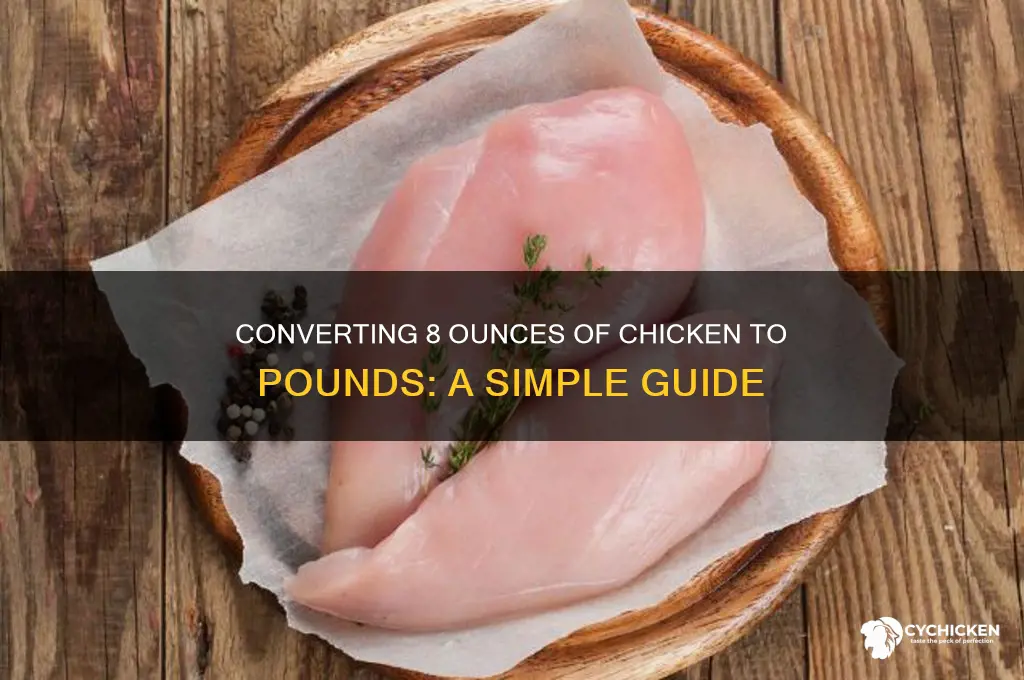 how many lbs is 8 oz chicken