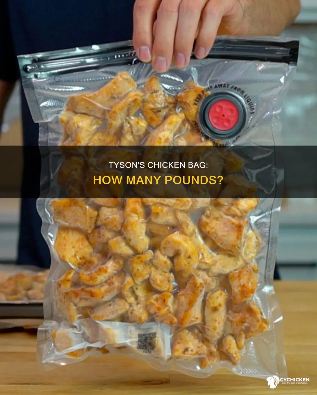 how many lbs is the tyson bag of chicken