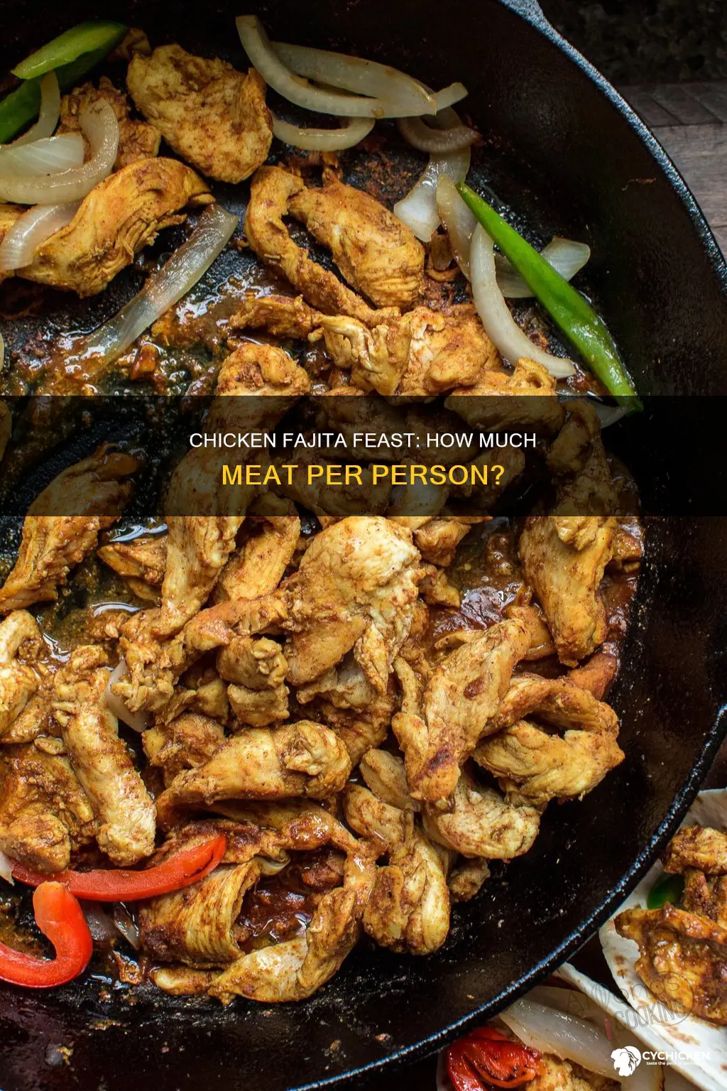 how many lbs of chicken fajita meat per person