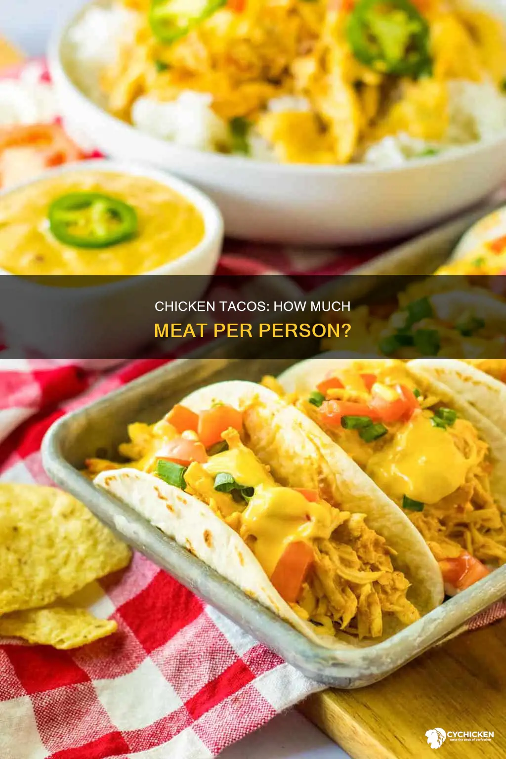 how many lbs of chicken per person for tacos