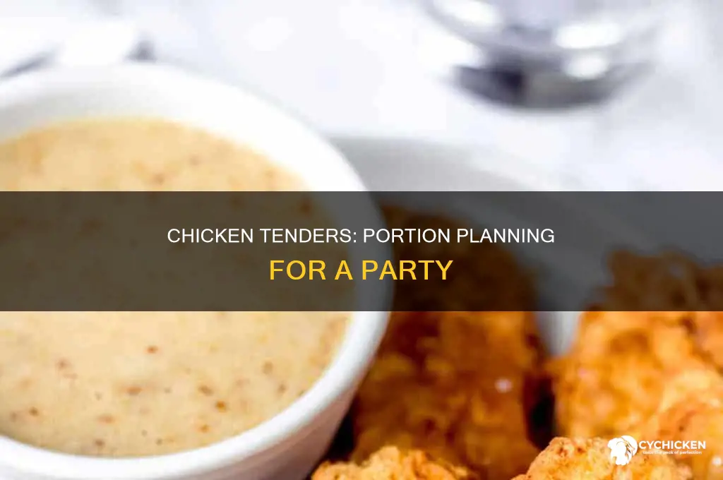 how many lbs of chicken tenders per person