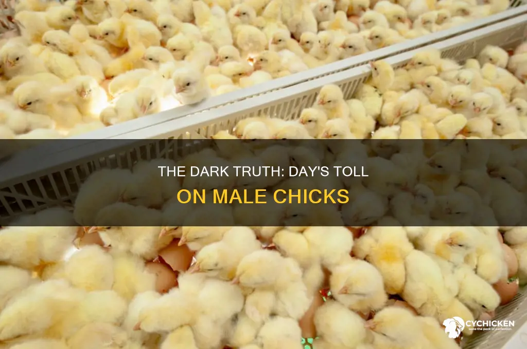 how many male chicks are killed each day