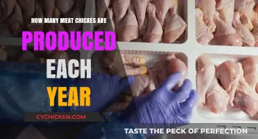 The Astonishing Number of Meat Chickens Produced Yearly