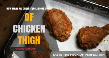 Cholesterol Content in Chicken Thigh: One Ounce Breakdown