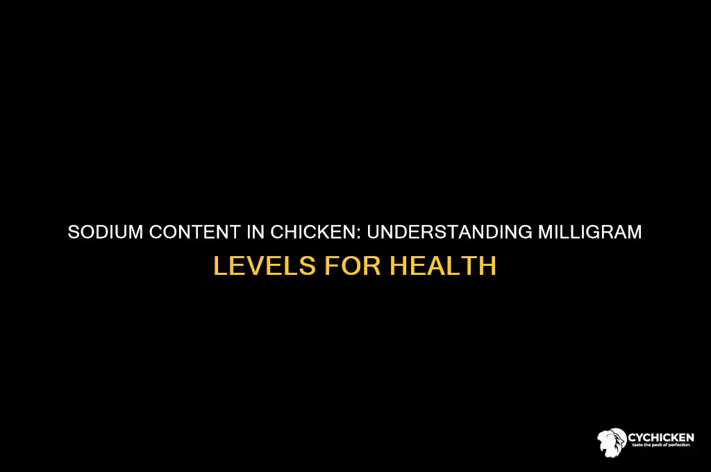 how many milligrams of sodium in chicken
