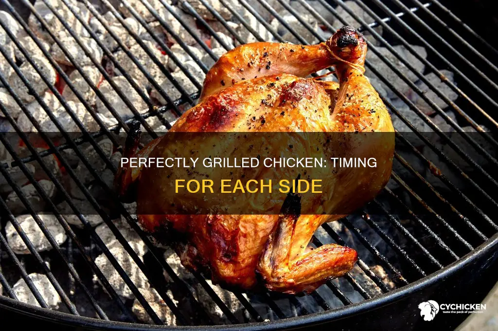 how many minutes on each side for chicken