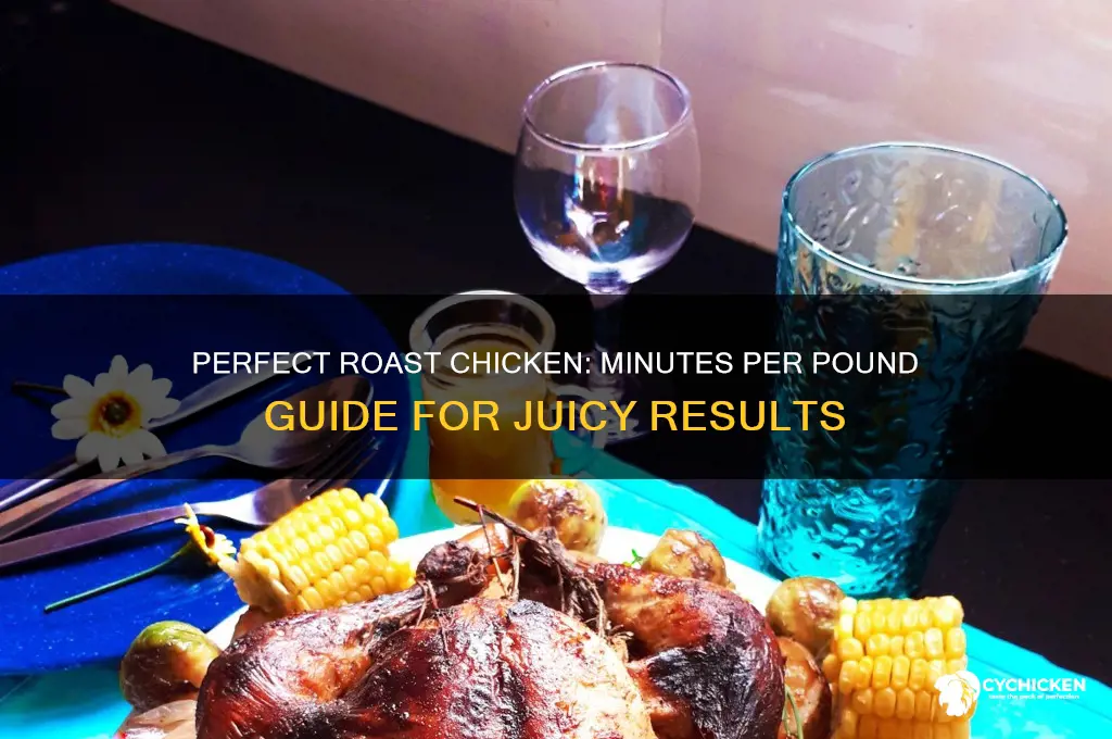 how many minutes per lb to roast chicken