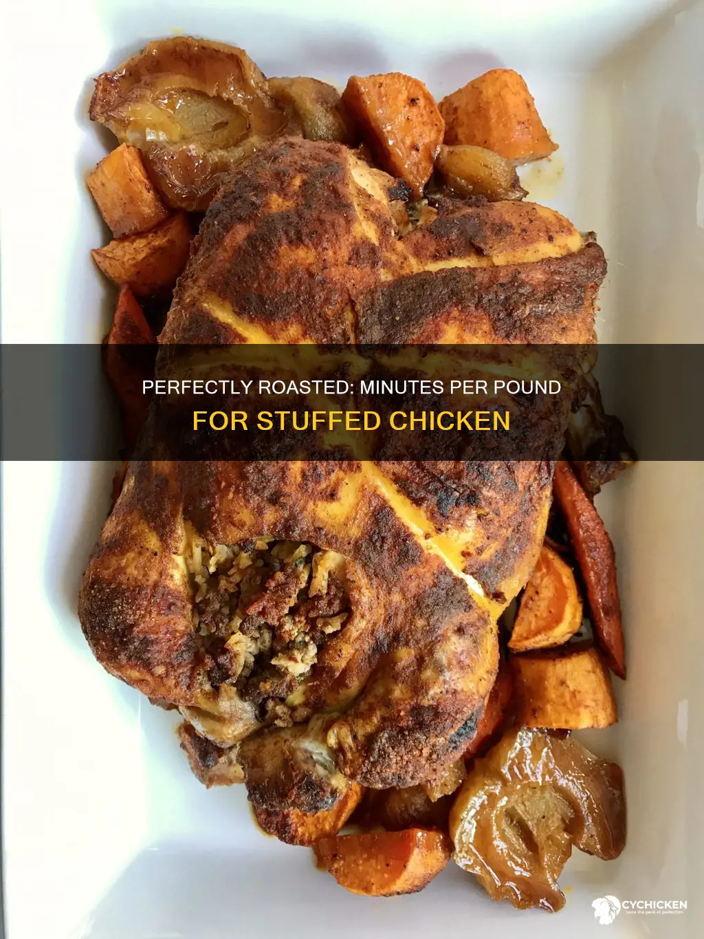 how many minutes per pound for a stuffed chicken