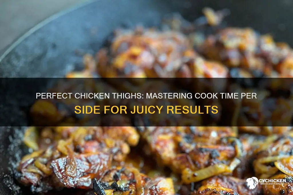 how many minutes per side chicken thigh