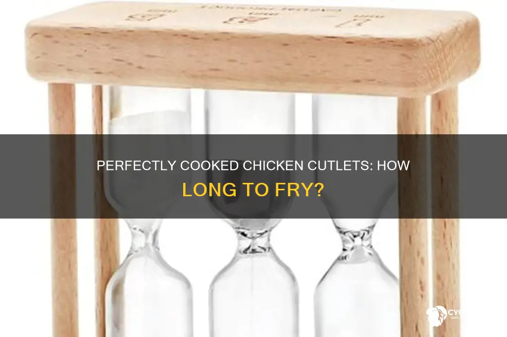 how many minutes per side for chicken cutlets