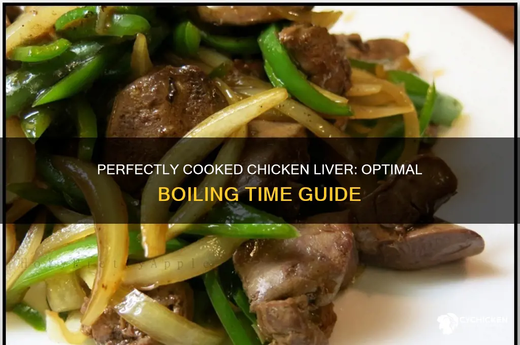 how many minutes to boil chicken liver
