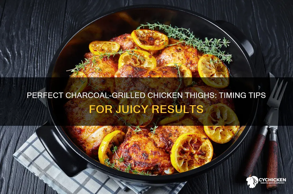 how many minutes to charcoal chicken thighs