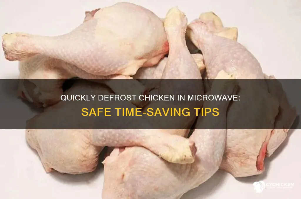 how many minutes to defrost chicken in microwave