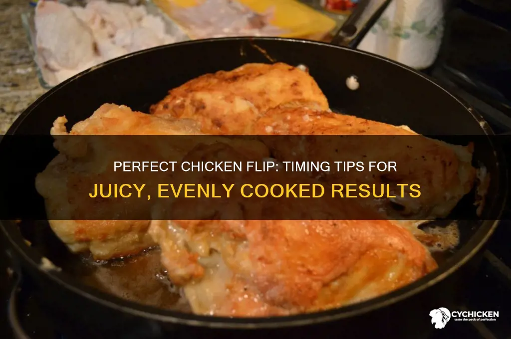 how many minutes to flip a chicken