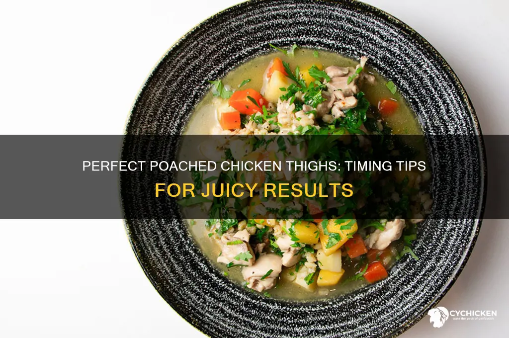 how many minutes to poach boil chicken thighs