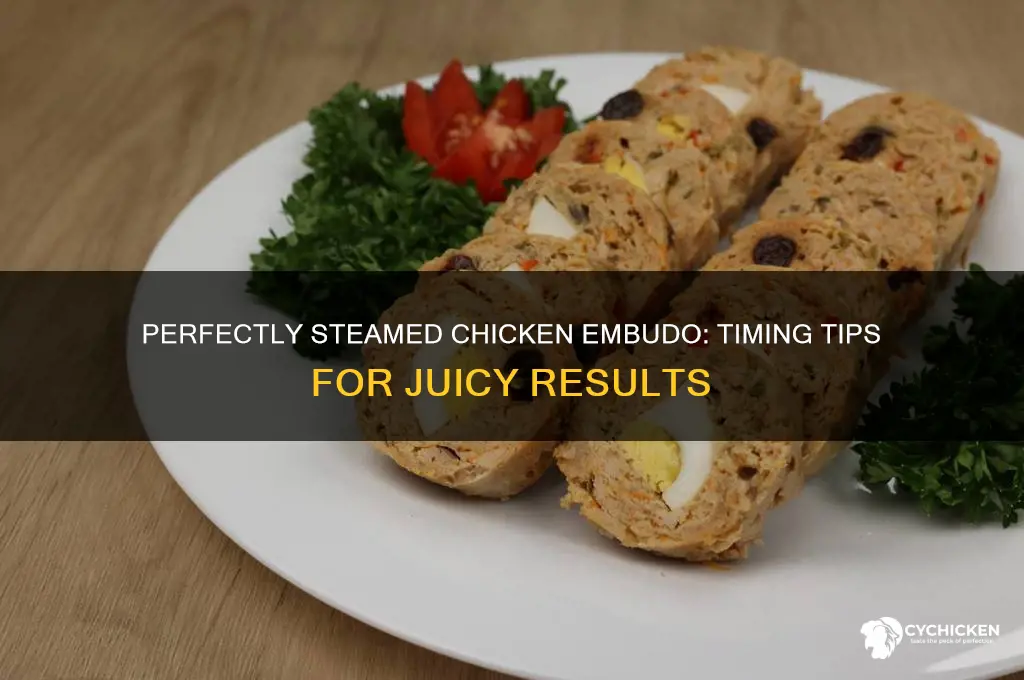 how many minutes to steam chicken embutido