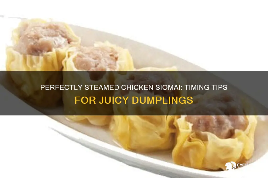 how many minutes to steam chicken siomai