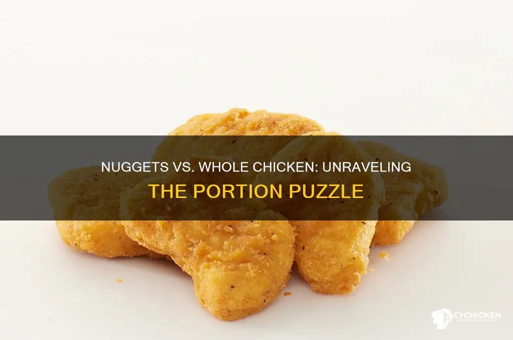 how many nuggets and entire chicken