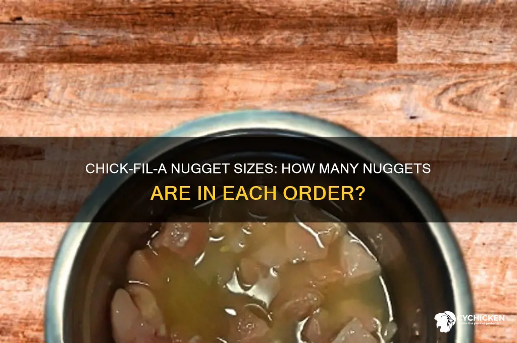 how many nuggets at chick fil a
