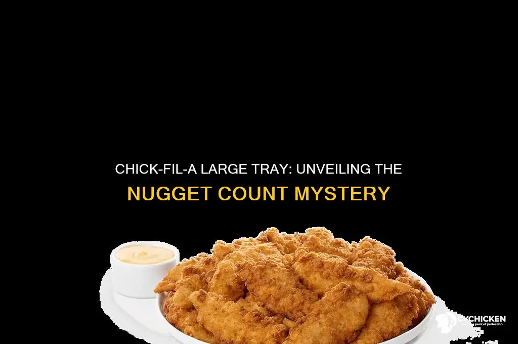 how many nuggets in a chick fil a large tray