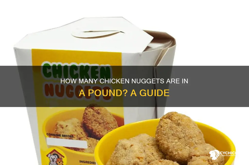 how many nuggets in a pound of chicken