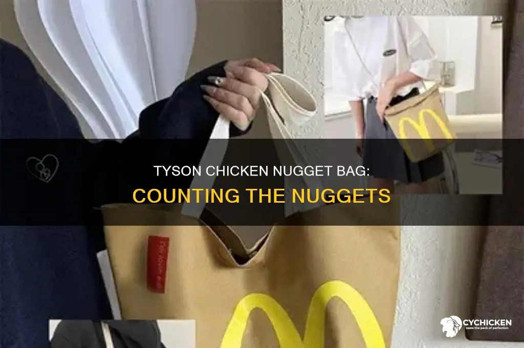 how many nuggs in tyson chicken nugg bag