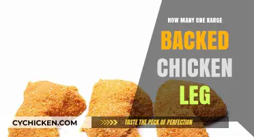 Perfectly Cooked One Large Breaded Chicken Leg: Serving Size Guide