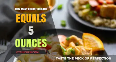 Orange Chicken Serving Size: How Many Pieces Make 5 Ounces?