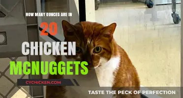 Chicken McNuggets: Ounces in Twenty Pieces